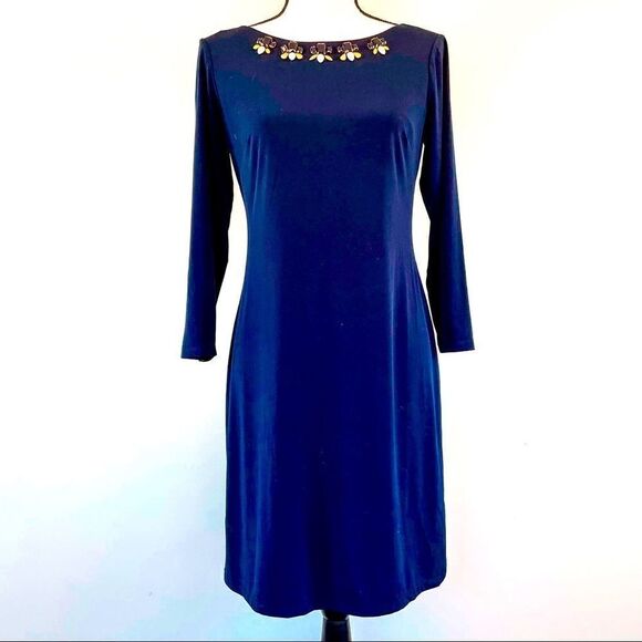 Vince Camuto Jewel Neck Dress - Picture 2 of 9